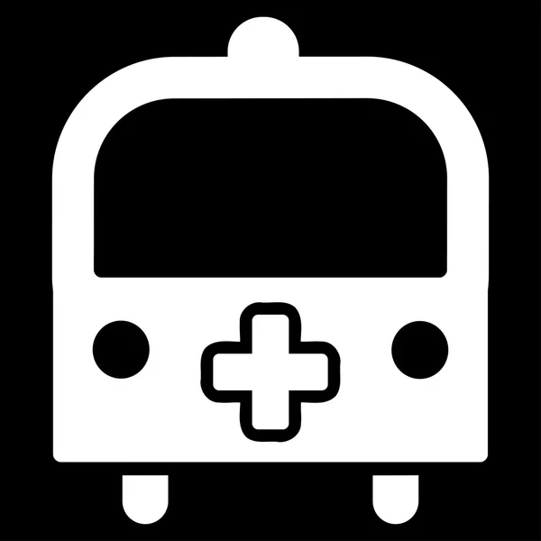 Icono de autobús médico — Vector de stock