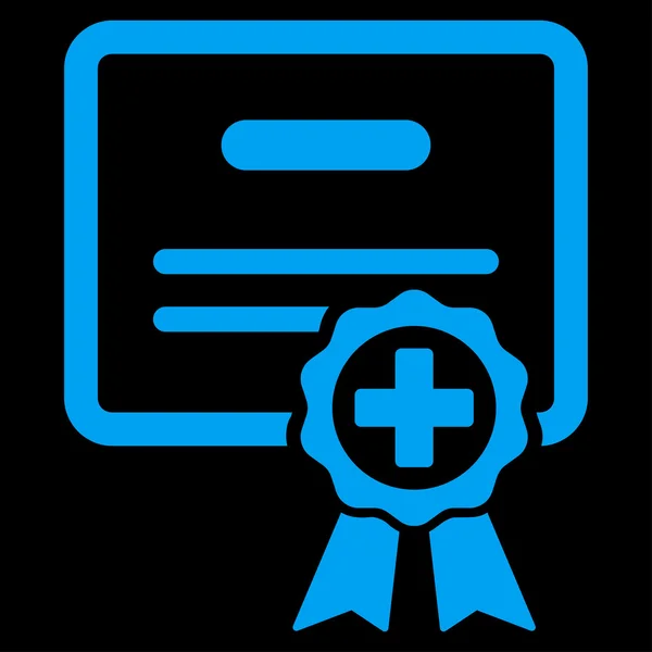 Икона "Медицинский сертификат" — стоковый вектор