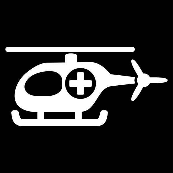 Icono del helicóptero médico — Vector de stock