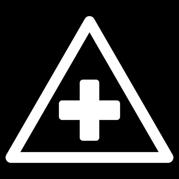 Icono de advertencia de salud — Vector de stock