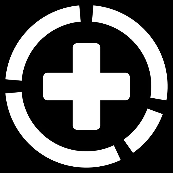 Gezondheidszorg Diagram pictogram — Stockvector