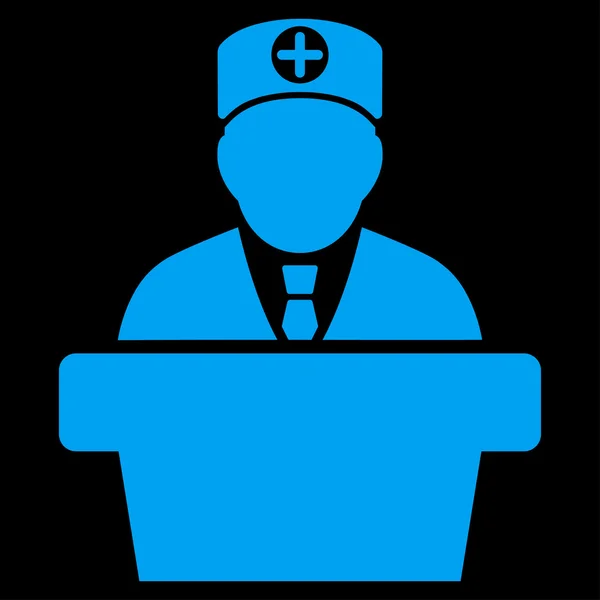 Medical Official Lecture Icon — Stock Vector