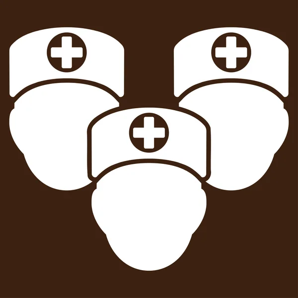 Icono del personal médico — Vector de stock