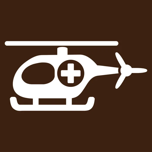 Icono del helicóptero médico — Vector de stock