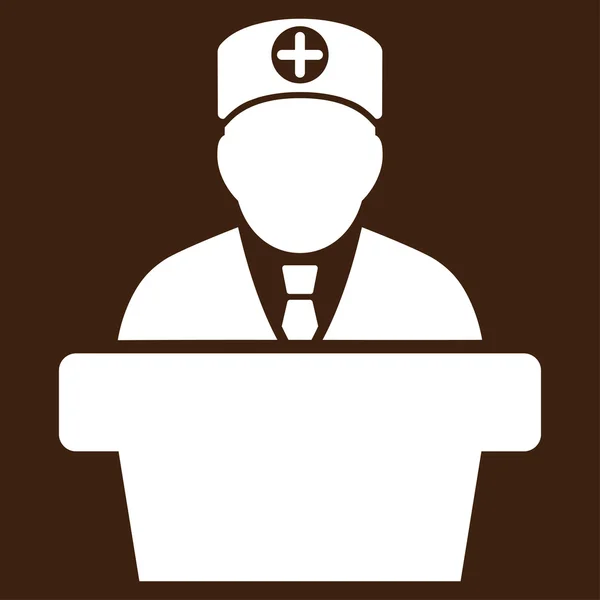 Lékařská přednáška oficiální ikona — Stockový vektor