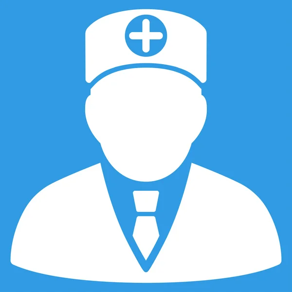 Icono médico jefe — Vector de stock