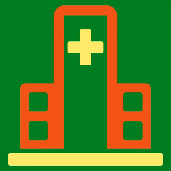 Pictogram ziekenhuisgebouw — Stockvector