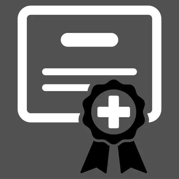 Certificat médical Icône — Image vectorielle