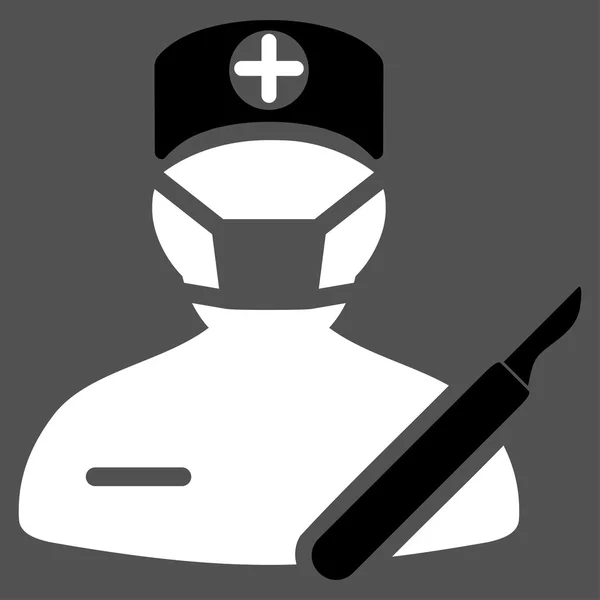 Icône du chirurgien — Image vectorielle