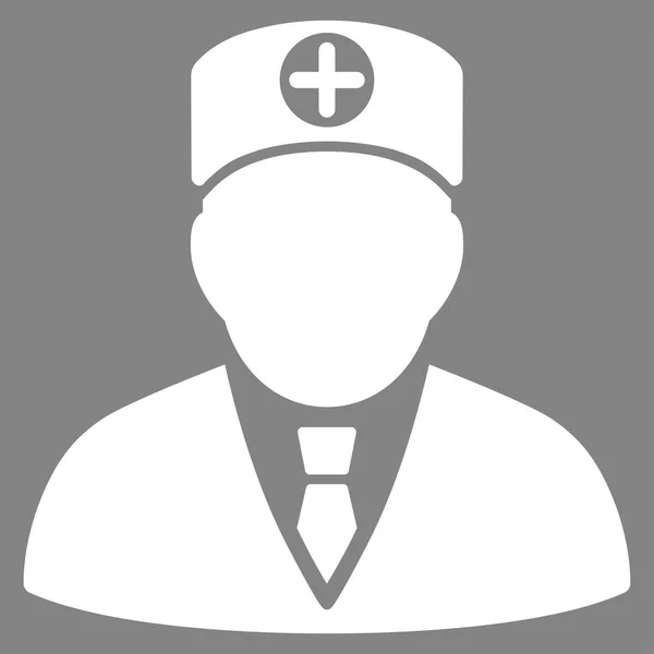 Icono médico jefe — Vector de stock