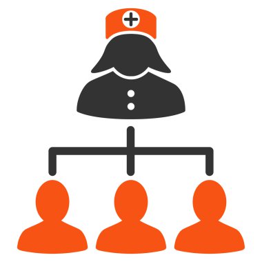 Hemşire hasta simgesi