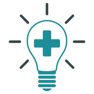 Yaratıcı tıp ampul simgesi