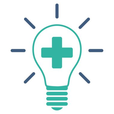 Yaratıcı tıp ampul simgesi