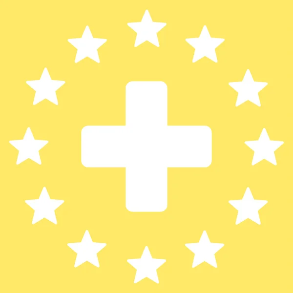 Євро медицини значок — стоковий вектор