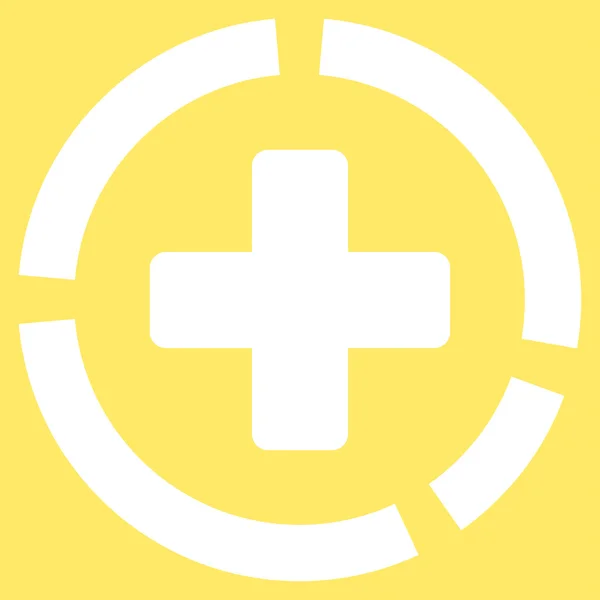 Икона "Диаграмма здравоохранения" — стоковый вектор