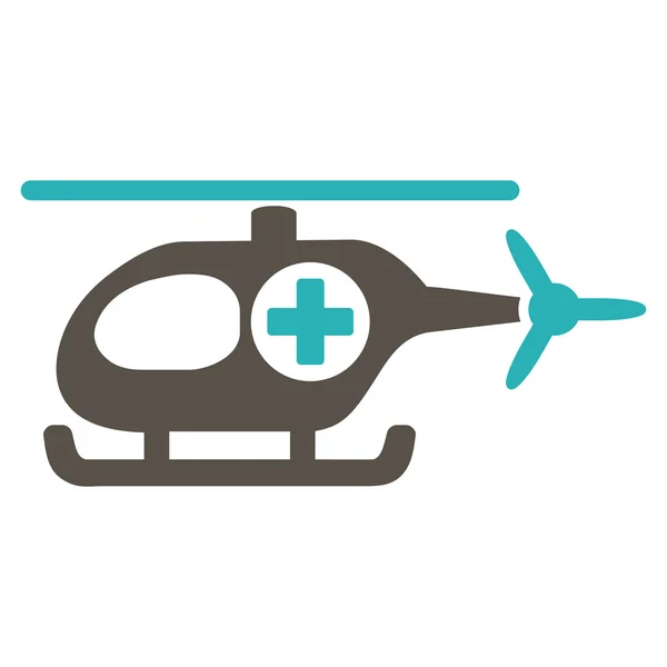 Ícone de helicóptero médico —  Vetores de Stock