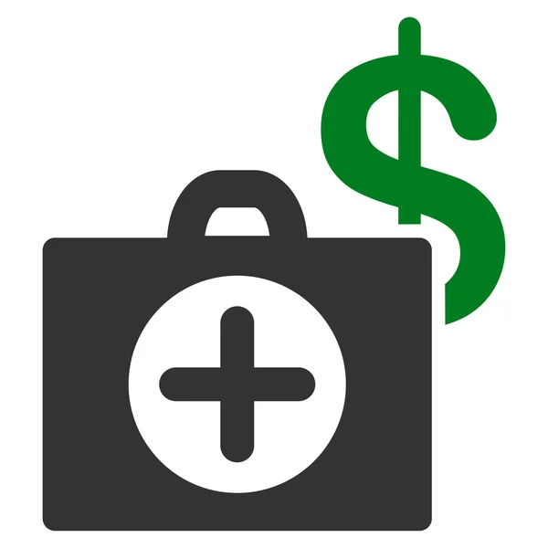 Icono de atención médica de pago — Vector de stock