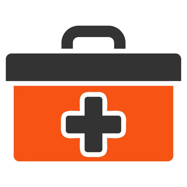 Icono de caja de herramientas de primeros auxilios — Vector de stock
