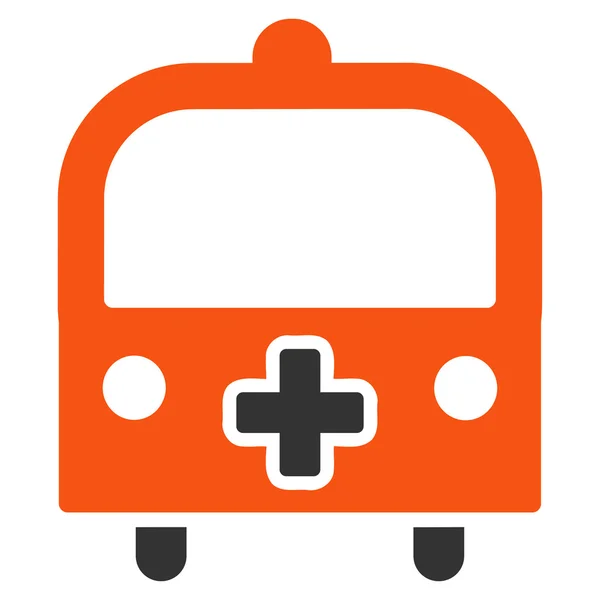Icono de autobús médico — Vector de stock