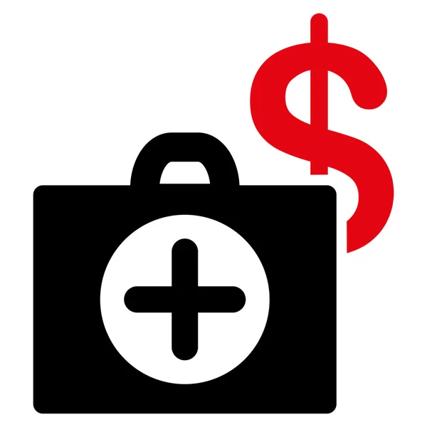 Icono de atención médica de pago — Vector de stock