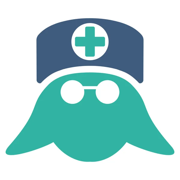 Sjuksköterska huvud ikonen — Stock vektor