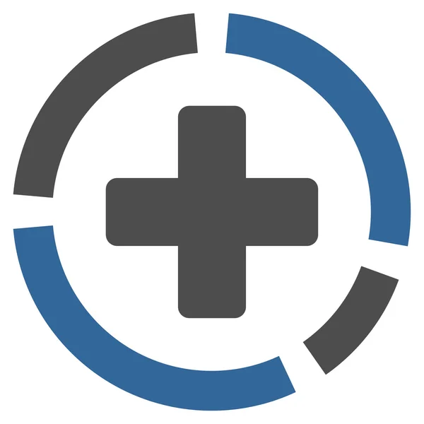 Icona Diagramma Sanitario — Vettoriale Stock