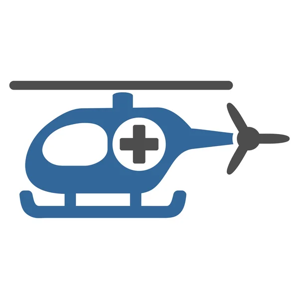 Medische helikopter pictogram — Stockvector