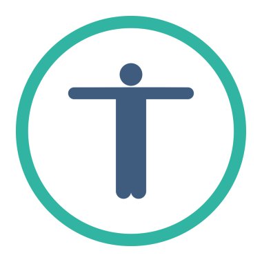 Korkuluk düz simgesi