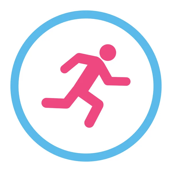 Икона бегущего человека — стоковое фото