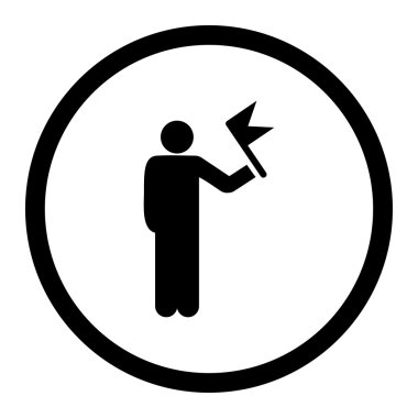 bayrak simgesi olan adam