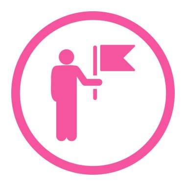 Komutan ile bayrak simgesi