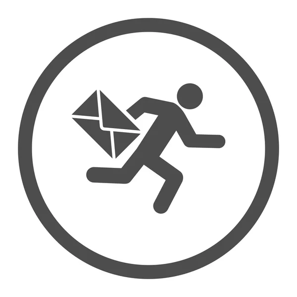 Poczta kurierska ikona — Zdjęcie stockowe
