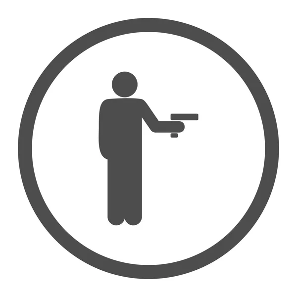 Overval pictogram — Stockfoto