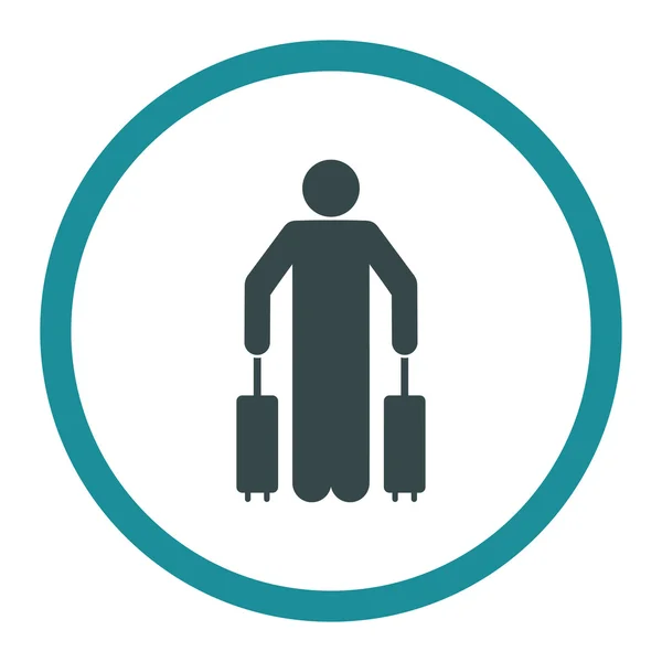 Ikona bagażu pasażera — Wektor stockowy