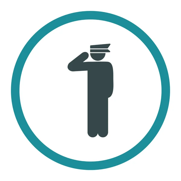 Politieagent pictogram — Stockvector