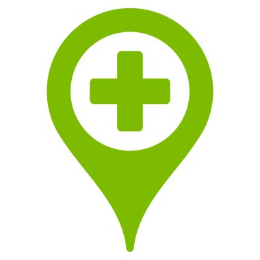 Hastane harita işaretçi simgesi