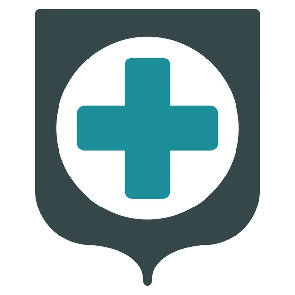 Icono escudo médico —  Fotos de Stock