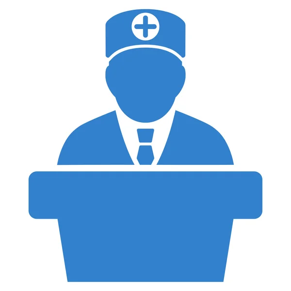 Medicinska officiella föreläsning ikonen — Stockfoto