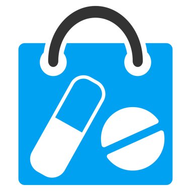 Uyuşturucu alışveriş çantası simgesini