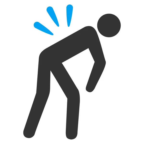 Icono de dolor de espalda — Vector de stock
