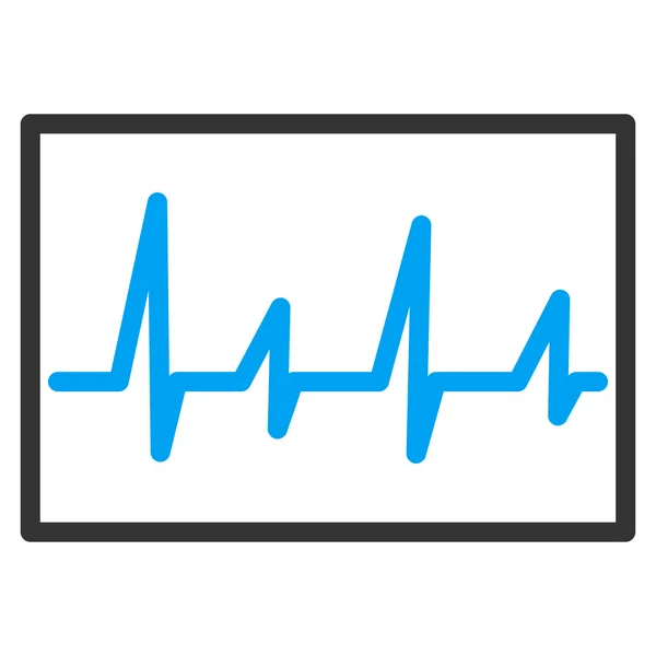 Elektrokardiogram ikonen — Stock vektor