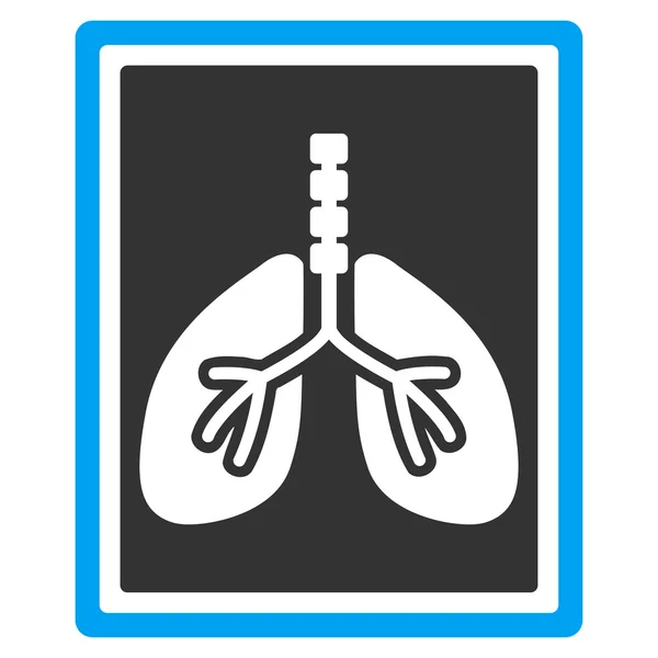 Lungs X-Ray Photo Icon — Stock Vector