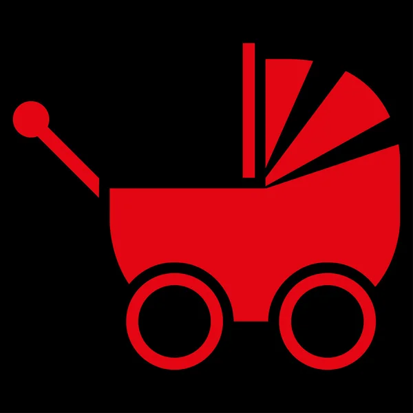 Значок детской коляски — стоковое фото