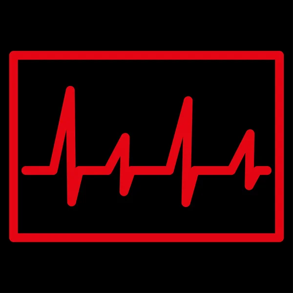 Ícone do cardiograma — Fotografia de Stock