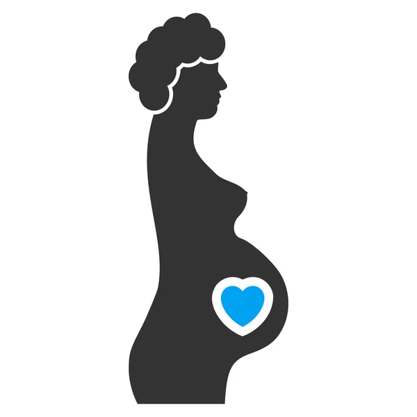 Schwangere weibliche Ikone — Stockvektor