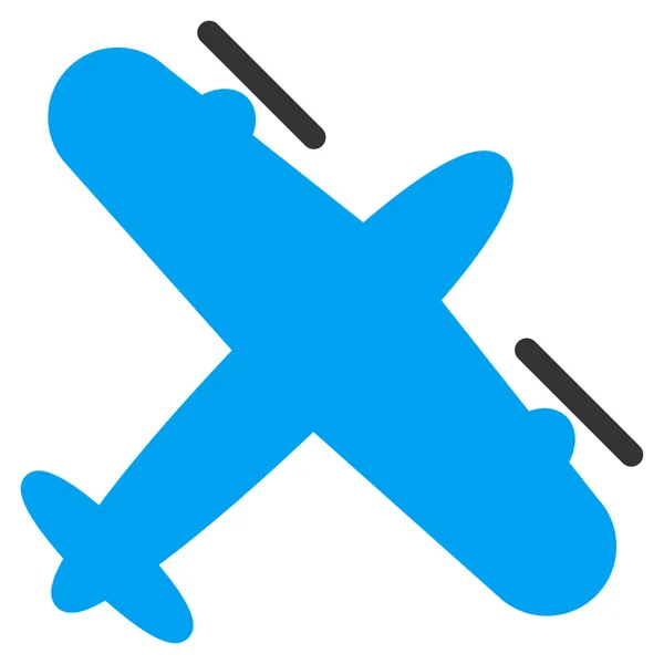 Ícone de avião parafuso — Vetor de Stock