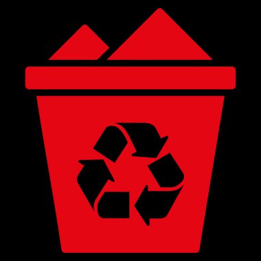 Tam geri dönüşüm kutusu simgesi