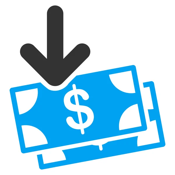 Geld inkomen pictogram — Stockfoto