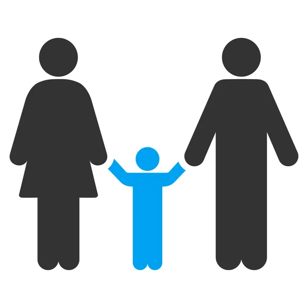 Rodzice i dziecko ikona — Zdjęcie stockowe