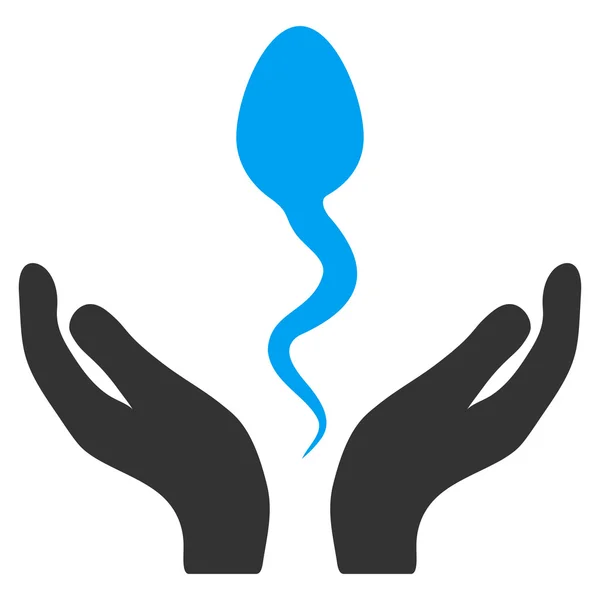 Ícone de cuidados de esperma — Fotografia de Stock